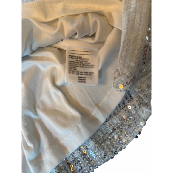 Laundry by Shelli Segal White Sequined Dress - Size S - Picture 15 of 16